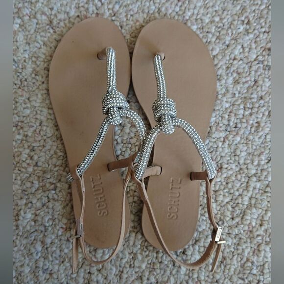 Schutz Pearly Sandals with size buckle size 37 - Picture 2 of 10
